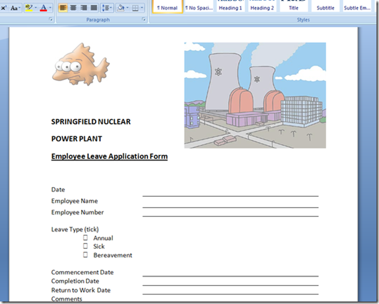 A tribute to the humble “leave form” – Part 1 – CleverWorkarounds A tribute to the humble “leave form” – Part 1 – CleverWorkarounds